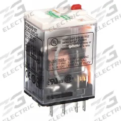 SCHNEIDER General Purpose Relay: Socket Mounted, 12 A Current Rating, 24V AC, DPDT, 8 Pins/Terminals (MPN RXM2AB1B7). Key specifications — Brand: SCHNEIDER; Base Type: Square; Mounting Style: Plug-In; Pin Shape: Flat; Electrical Connection: Quick-Connect; Manufacturer Part Number: RXM2AB1B7; Series: Harmony™ RXM Series.