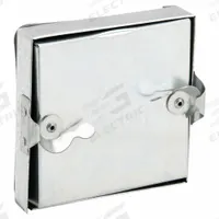Duct Access Door: 6 in x 6 in, 24 ga, Steel, Double Cam, Tab-In Hinge, 175°F Max Temp Rating (MPN GRFDC6GA). Key specifications — Brand: DUCTMATE; Insulation Material: Fiberglass; Material: Steel; For Duct Shape: Rectangular.