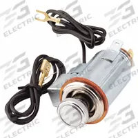 VICTOR Short Knob Lighter: Lighter Plug, 1 Connections, Black/Silver, 12V Auxiliary Port (MPN 05140-8). Key specifications — Color: Silver; Product Type: Lighter Plug; Brand: VICTOR; Ports: 12V Auxiliary Port.