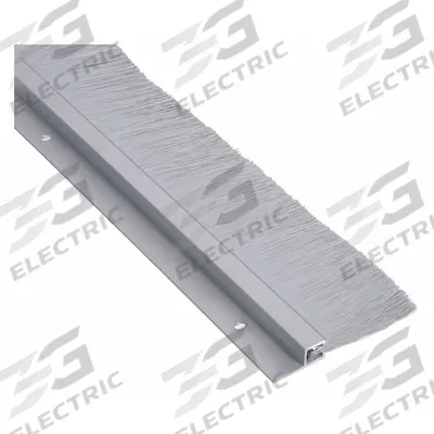 NATIONAL GUARD Door Weatherstripping: Brush Insert, 7 ft Lg, 3 7/8 in Wd - Metal Leaf Weatherstripping