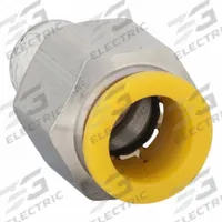 PARKER Push-Fit Adapter Fitting: 12 mm OD x 1/4 in Pipe Size, Push-to-Connect x BSPT, Brass, Silver (MPN W68PLP-12M-4R). Key specifications — Brand: PARKER.