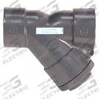 HAYWARD Y Strainer: 4 in, Socket, Mesh, 0.125 in Screen Size, PVC, FPM, 11 3/4 in Ht, 12 3/4 in Lg (MPN YS10400S). Key specifications — Brand: HAYWARD; Seal Material: FPM; Manufacturer Part Number: YS10400S; Screen Material: PVC.