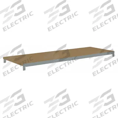TENNSCO Shelf: 48 in x 18 in, 500 lb Load Capacity, Particleboard, Gray - Particleboard Decking Shelf Kits for Boltless Shelving
