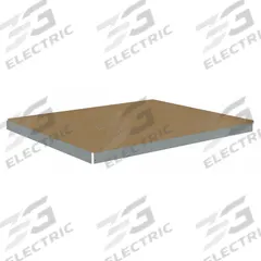 TENNSCO Shelf: 72 in x 42 in, 1,750 lb Load Capacity, Particleboard, Gray, Shelf (MPN ZLES-7242D). Key specifications — Decking Material: Particleboard; Includes: (4) Beams; Decking Finish: Unfinished; Shelf Configuration: Single Straight; Color: Gray; Frame Material: Steel; Brand: TENNSCO; Frame Finish: Zinc Plated.