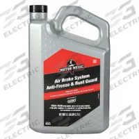 Air Brake Fluid: Bottle, Air Brakes, Alcohol, 1 gal Container Size, Blue (MPN M2834). Key specifications — Color: Blue; Base Formulation: Alcohol; Brand: MOTOR MEDIC.