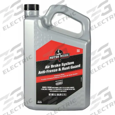 MOTOR MEDIC Air Brake Fluid: Bottle, Air Brakes, Alcohol, 1 gal Container Size - Air Brake Antifreeze Fluids