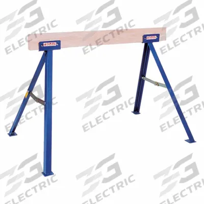 APPROVED VENDOR Adjustable Folding Sawhorse: Fixed Ht, Steel - Steel Top Sawhorses