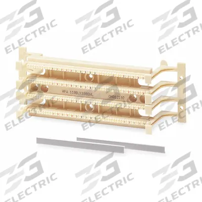 HUBBELL PREMISE WIRING 110 Wiring Block: 110, 5e, Attached Legs, 4/5, 110BLK100FTK5 - Voice & Data Wiring Blocks