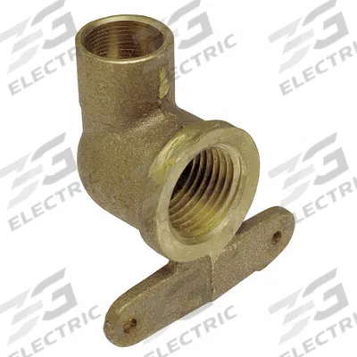NIBCO Sweat Fitting Elbow: 1/2 in CTS x 1/2 in Pipe, Cup x FNPT, Hi Ear, Bronze (MPN 70735A 1/2) - Cast Copper & Bronze Tube Fittings
