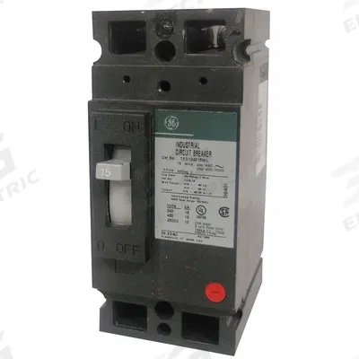 GE Molded Case Circuit Breaker: 30 A Amps, 18kA at 120/240/277/480V AC, Fixed - TED-, TEHD-Frame GE Molded Case Circuit Breakers