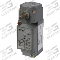 EATON Plug-In Limit Switch: 29 mm Mounting Hole Vertical Center to Center Distance, 90°, Lever-Rod (MPN E50AM1). Key specifications — Manufacturer Part Number: E50AM1; Brand: EATON; Electrical Connection: Screw Terminals; Series: E50.
