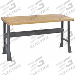 TENNSCO Workbench: Fixed Ht, Laminated Hardwood Butcher Block, 60 in x 30 in, Gray (MPN WB-1-3060W). Key specifications — Brand: TENNSCO.