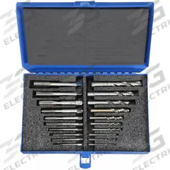 CHICAGO-LATROBE Drill Bit and Tap Set: 20 Pc, 5/16" to 27/64" Drills (MPN 330087). Key specifications — attr1300596: Straight Flute.