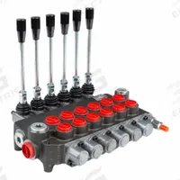 CHIEF Hydraulic Directional Control Valve: Four-Way / Three Positions, Tandem Center, 6 Spools (MPN 220904). Key specifications — attr1017968: CHIEF; attr1017969: Tandem Center; attr1018005: Spring Center To Neutral.