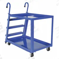 VESTIL Vertical-Access Utility Cart: 1,000 lb, 48 in L x 28 in W Shelf, 28 in Between Shelves (MPN SPS2-2848). Key specifications — Caster Wheel/Tread Material: Rubber; Brand: VESTIL; Caster/Wheel Configuration: (2) Swivel with Brake.
