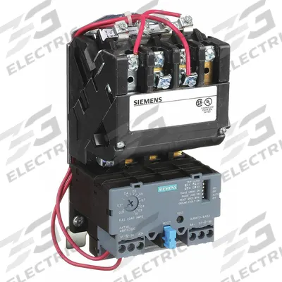 Siemens Magnetic Motor Starter: Non-Reversing, 3 Poles, NEMA Size 0 - Non-Reversing Starters with Electronic Overloads