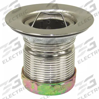 PERFECT PUTTY Strainer: Stainless Steel, Brushed Nickel, 2 1/2 in Overall Ht - Sink Drains with Basket Strainer without Tailpiece