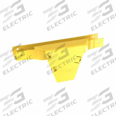 PANDUIT Vertical Tee: Fiberrunner, Yellow, ABS/Polycarbonate - Tees & Elbows for Fiber-Routing Raceways
