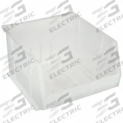 AKRO-MILS Hang and Stack Bin: 16 1/2 in x 18 in x 11 in, Clear, Label Holder Included, 30270SCLAR. Key specifications — Electrostatic Discharge: Not Electrostatic Discharge Conductive; Brand: AKRO-MILS; % Recycled Content: 0%.