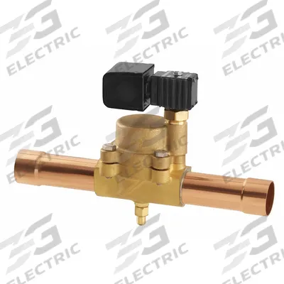 Parker Refrigerant Solenoid Valve: 1 1/8 in Female Sweat, 1 in Port Size, Normally Closed - Refrigeration Solenoid Valves