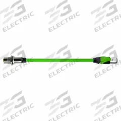 MURRELEKTRONIK Cordset: Cat6, M12 Male Straight x RJ45 Female Straight, 3 m Lg, PUR, Green, X (MPN 7000-51551-7900300). Key specifications — Brand: MURRELEKTRONIK; Cable Jacket Color: Green; End 2 Coding: X; IP Rating: IP20; Performance Category: Cat6.