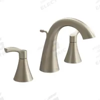 CFG Bathroom Faucet: 58912, Metal, Brushed Nickel Finish, 1.23 gpm Flow Rate, Widespread, Arc, Lever (MPN 58912BN). Key specifications — Includes: Aerator Kit; Brand: CFG; Series: 58912.