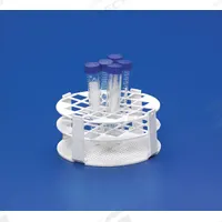 Tube Rack: 2 3/4 in Overall Ht, Plastic, White, (24) Tubes, 24 Compartments, Benchtop (MPN 3KVT4). Key specifications — Material: Plastic; Mounting Location: Benchtop; Color: White; Product Type: Test Tube Rack; Total Holding Capacity: (24) Tubes; Brand: APPROVED VENDOR.