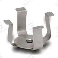 OHAUS Erlenmeyer Flask Clamp: Flask Clamp, Stainless Steel, Rubber Mat, 3 L (MPN 30400093). Key specifications — Hold Capacity: 3 L; Brand: OHAUS; Includes: Rubber Mat; Material: Stainless Steel; Product Type: Flask Clamp.