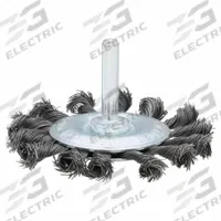 APPROVED VENDOR Wire Wheel Brush: Twisted Steel, 3" Dia x 1/4" Wd, 1/4" Shank, 0.014" Fill (MPN 66252839015). Key specifications — Brand: APPROVED VENDOR.