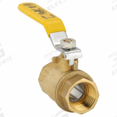 APOLLO Manual Two-Way Ball Valve: 3/4 in, Brass, Straight, FNPT x FNPT - Brass Ball Valves