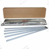 ESAB Hardfacing Stick Electrode: Stoody Build-Up LH, 3/16 in x 14 in, 10 lb, 31 HRC (MPN 11413000). Key specifications — Brand: ESAB; Maximum Rockwell Hardness (As Welded): 31 HRC.
