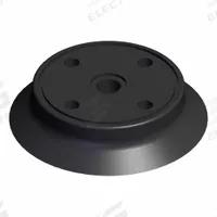 SMC Vacuum Pad: Flat with Ribs, w/o Adapter, 63 mm Pad Dia, Silicone, Black, 40, 14.5 mm Pad Ht, ZP (MPN ZP63HS). Key specifications — attr1019101: ZP63HS; attr1019103: SMC; attr1019107: 40.