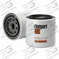 FLEETGUARD Automotive Fuel Filter: 14 13/16 in Overall Lg, 3 3/16 in Outside Dia, Diesel Fuel, BF954 (MPN FF5114). Key specifications — attr1137520: BF954; attr1137521: FF5114; attr434022: FLEETGUARD; attr1017113: Winget.