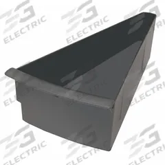 DURHAM MFG Rotary Bin Pan: 6 1/2 in x 13 7/8 in x 4 1/2 in, Polypropylene, Gray (MPN 15007-95). Key specifications — Color: Gray; Material: Polypropylene; Brand: DURHAM MFG.