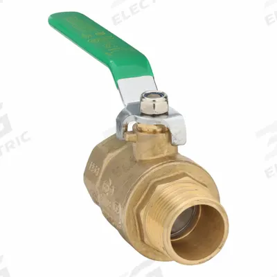 MIDWEST CONTROL Manual Two-Way Ball Valve: 1 in, Brass, Straight, MNPT x FNPT - Brass Ball Valves
