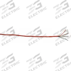 CAROL Fire Alarm Cable: 1,000 ft Cable Lg, Plenum, Plenum, PVC, PVC, Red, PVC, 4 Conductors, 0 Pairs (MPN E3524S.41.03). Key specifications — Brand: CAROL; Conductor Gauge: 14 AWG; Jacket Material: PVC; Solid/Stranded: Solid.