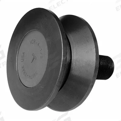 SMITH BEARING Track Roller: 50 mm Roller Dia, V-Groove, 22 mm Roller Wd - V-Groove Stud Track Rollers