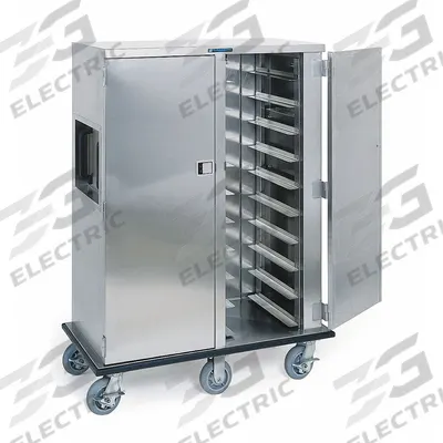 LAKESIDE Meal Delivery Cart: 10 Trays, Non-Pass-Through, 1 Doors, Stainless Steel - Stainless Steel Meal Delivery Carts