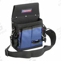 WESTWARD Tool Pouch: For 3 1/4 in Belt Wd - Max, 13 Pockets, Black/Blue (MPN 5MZP0). Key specifications — Closure Type: Open Top; Color: Black/Blue; Brand: WESTWARD.