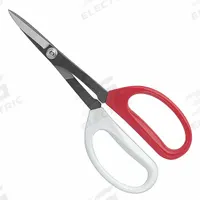 CLAUSS Shears: Ambidextrous, 8 in Overall Lg, Straight, Stainless Steel, Pointed, Red (MPN 33373). Key specifications — attr308500: Stainless Steel; attr308502: Red; attr308505: Ambidextrous; attr308522: Auto Trim; attr324896: CLAUSS.