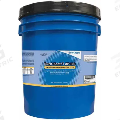 NU-CALGON Freeze Protectant: Burst-Kontr'l AP-100, 60% Concentration, Blue - Propylene Glycol