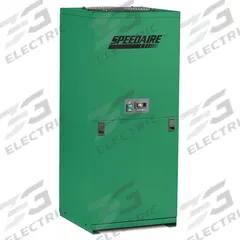 SPEEDAIRE Refrigerated Air Dryer: ISO Class 6, 125 cfm, 230V AC, 1 in NPT, 50°F Dew Point, 1.97 kW (MPN 55EY13). Key specifications — attr109787: 230V AC; attr109807: HITN; attr109762: SPEEDAIRE.