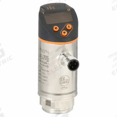 IFM Electronic Pressure Sensor: PNP/NPN, -14.6 psi – 145 psi - Vacuum-Pressure Electronic Pressure Sensors