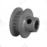DAYTON Timing Pulley: Modified Curvilinear, Fixed, For GT Timing Belt Section, For 3 mm Belt Wd (MPN 18-2P03M6FA4). Key specifications — Brand: DAYTON; Finish: Clear Anodized; For Belt Series: Powerhouse®.