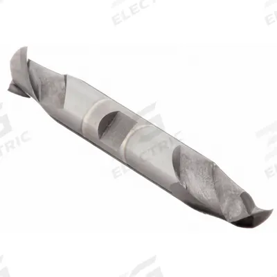 CLEVELAND Square End Mill: Cobalt, TiCN Coated, Double End, 2 Flute, 3/8" Mill Dia - Double-End Cobalt Square End Mills
