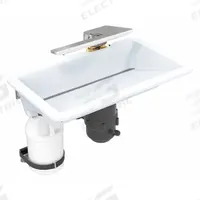 BRADLEY Bathroom Sink Kit: Alpine White, Terreon®, 24 1/2 in Overall Lg, 14 1/2 in Overall Wd (MPN WB2-WB-TR1-0055). Key specifications — Includes: Liquid Soap Dispenser; Brand: BRADLEY; Color: Alpine White; Sink Material: Terreon®.
