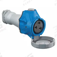 HUBBELL Pin and Sleeve Connector: Blue, 220 to 240/250V AC, Single Phase, 60 A_63 A, 2 Pole, 3 Wire (MPN HBLS360C6W). Key specifications — Brand: HUBBELL; Voltage Rating: 220 to 240/250V AC.
