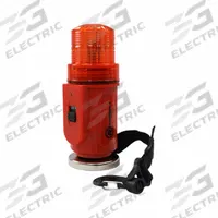 RAILHEAD GEAR Red LED Safety Light: 2 in Overall Dia, 5 1/2 in Overall Ht, Red, M50R-LED. Key specifications — Mounting Mechanism: Magnet; Lens Color: Red; Brand: RAILHEAD GEAR.