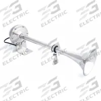 FIAMM Electric Horn: 12V DC, Full Tone, Electric, Silver, Unfinished, 115 dB Sound Level - Max (MPN 75540). Key specifications — Type: Full Tone; Brand: FIAMM; Compatible Vehicle Type: Trucks; Finish: Unfinished; Includes: Projector Support; Color: Silver.