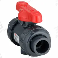 ASAHI Manual Two-Way Ball Valve: 3/4 in, PVC, Straight, 150 psi Max. Pressure (CWP), One-Piece, Tee (MPN 1605007). Key specifications — Brand: ASAHI; Handle: Tee.